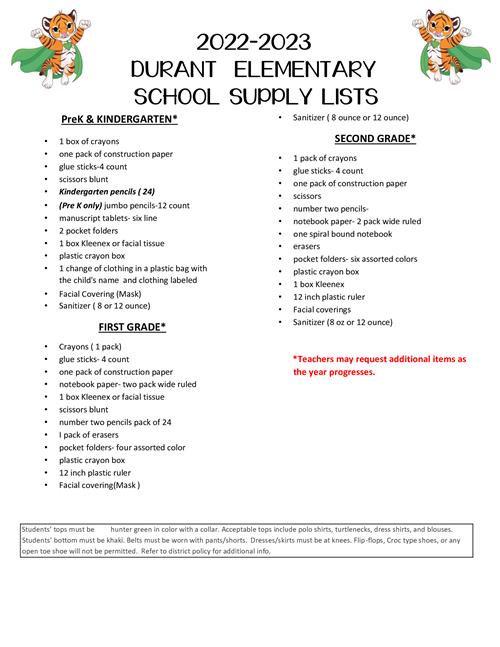 Durant Elementary / Homepage