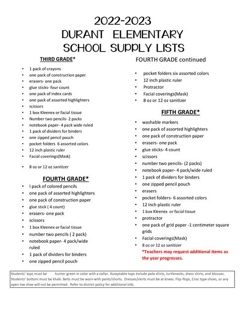 Durant Elementary / Homepage